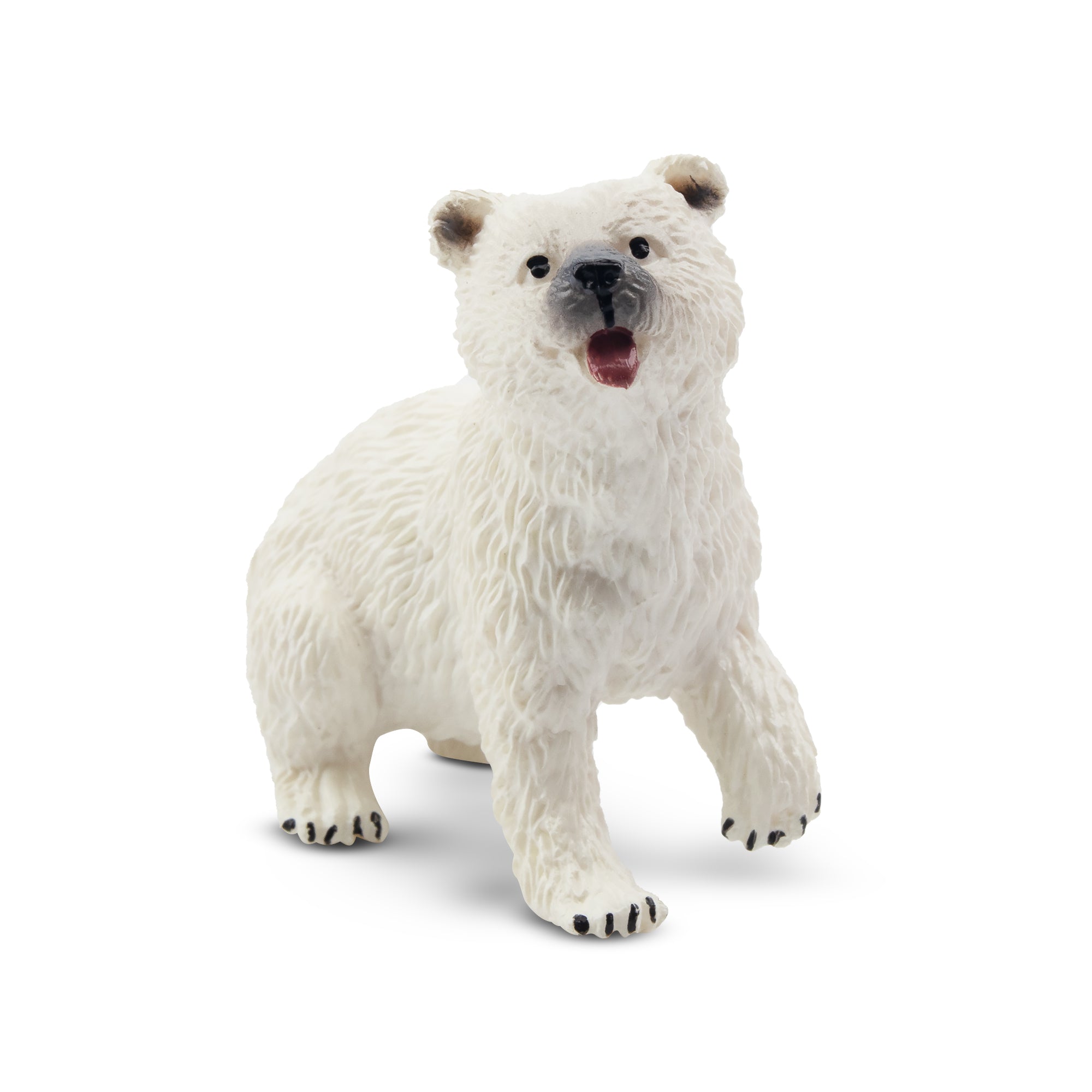 Toymany Sitting Polar Bear Cub Figurine Toy-front
