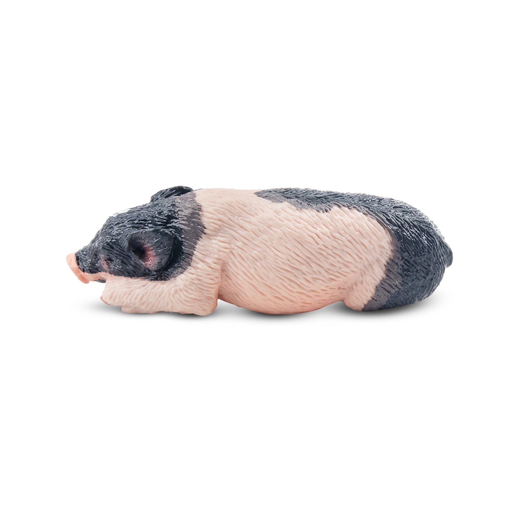 Toymany Sleeping Grey Piglet Figurine Toy