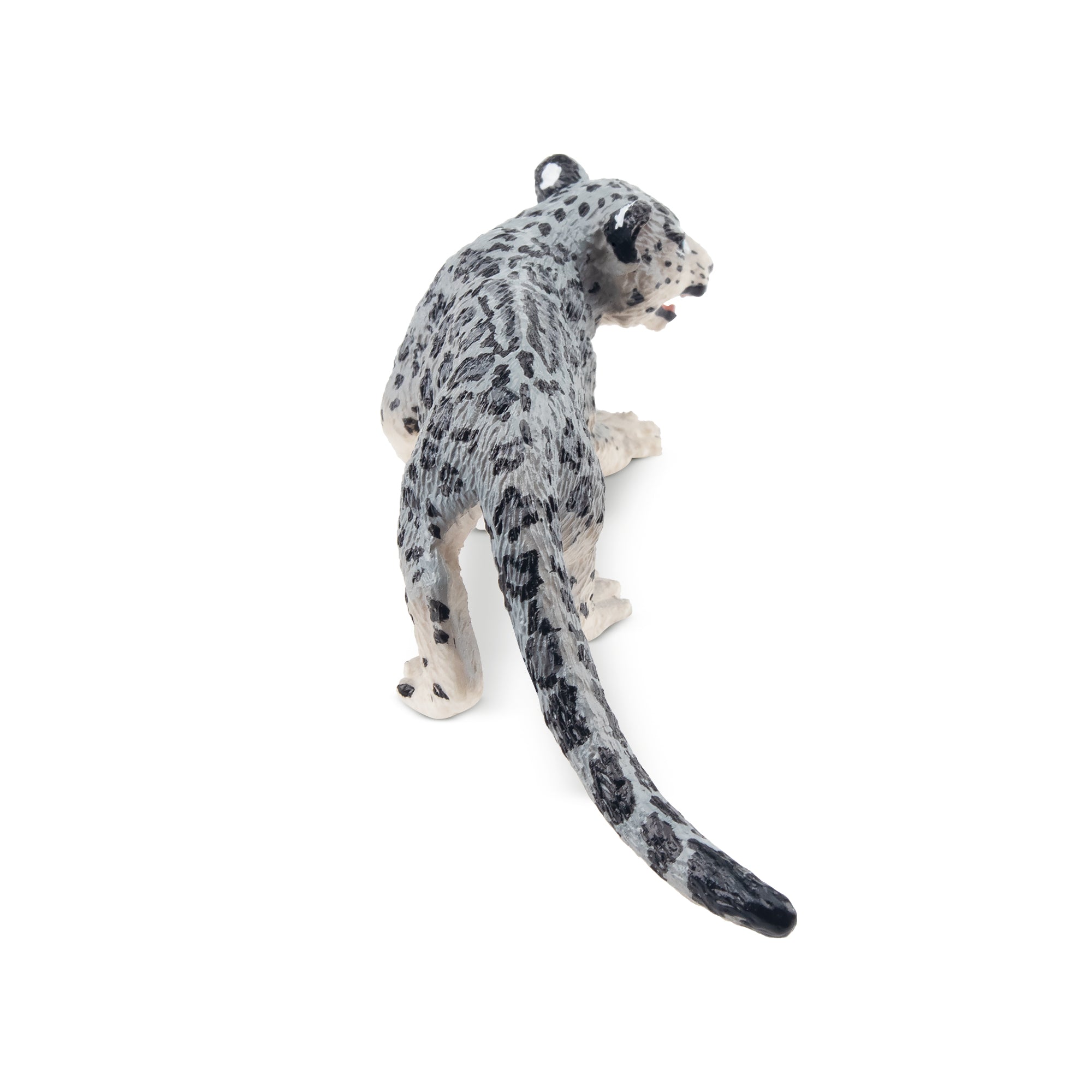 Toymany Snow Leopard Cub Figurine Toy-back