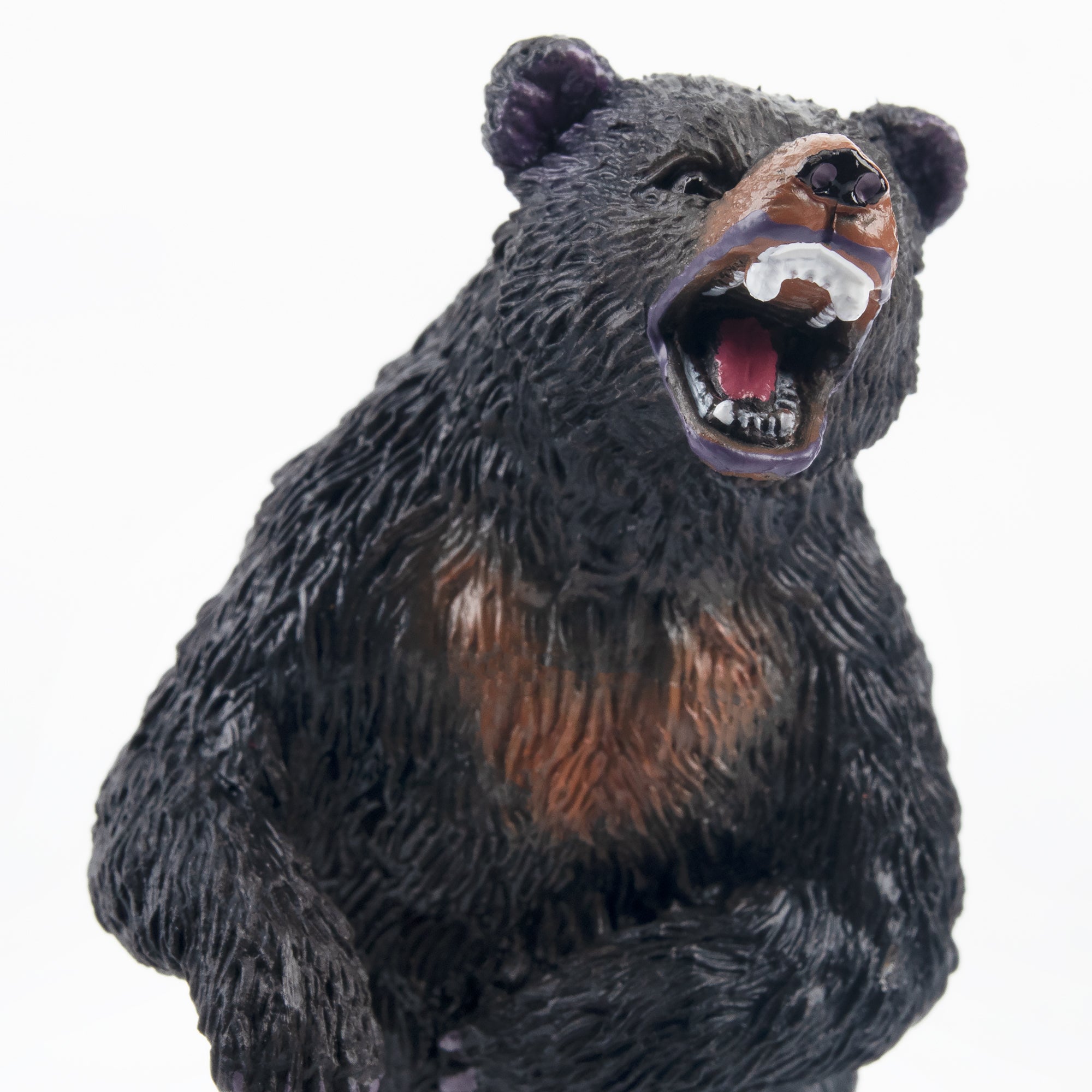 Toymany Standing Black Bear Figurine Toy-detail
