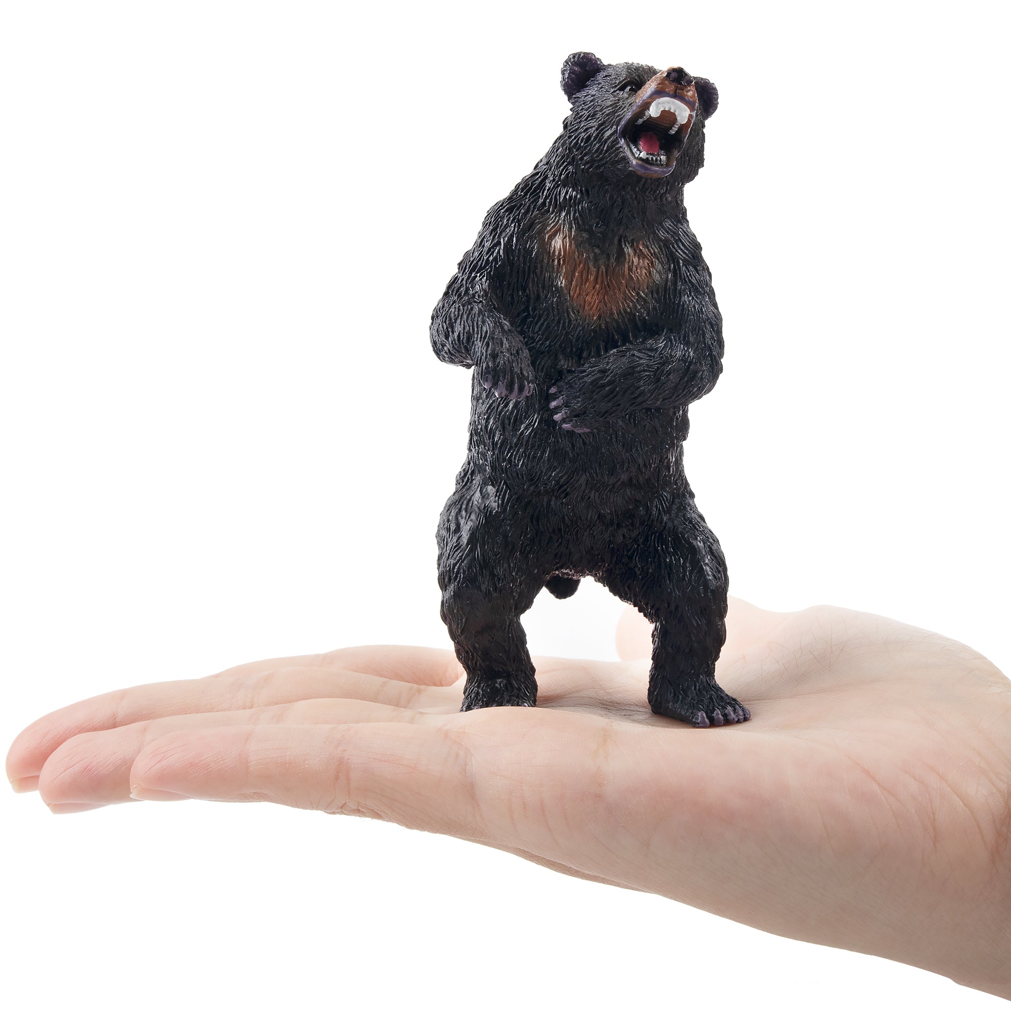 Toymany Standing Black Bear Figurine Toy-on hand