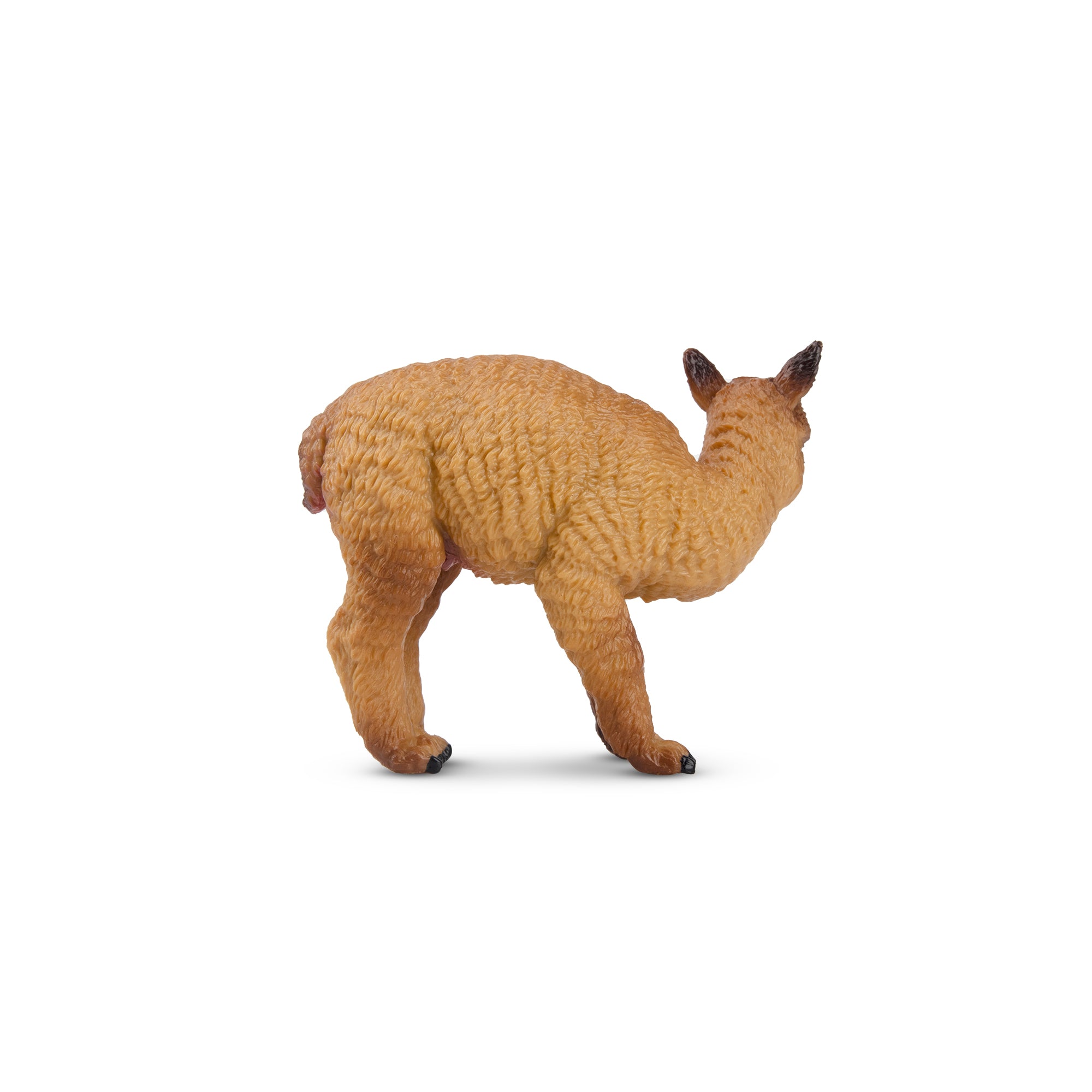 Toymany Standing Brown Alpaca Baby Figurine Toy-2