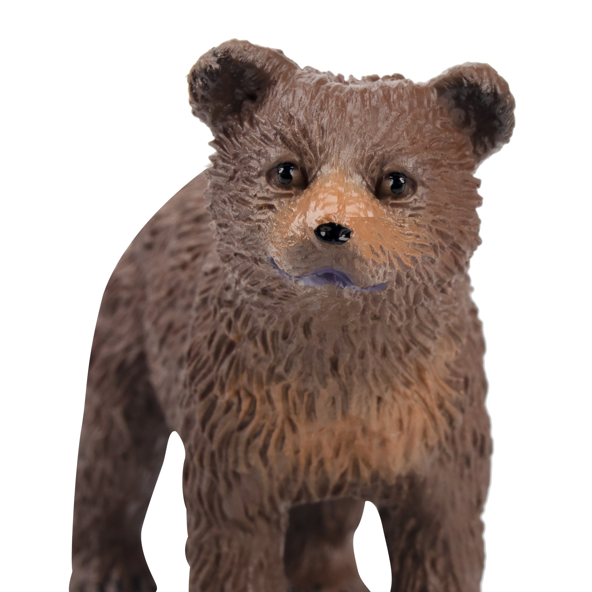 Toymany Standing Brown Bear Cub Figurine Toy-detail