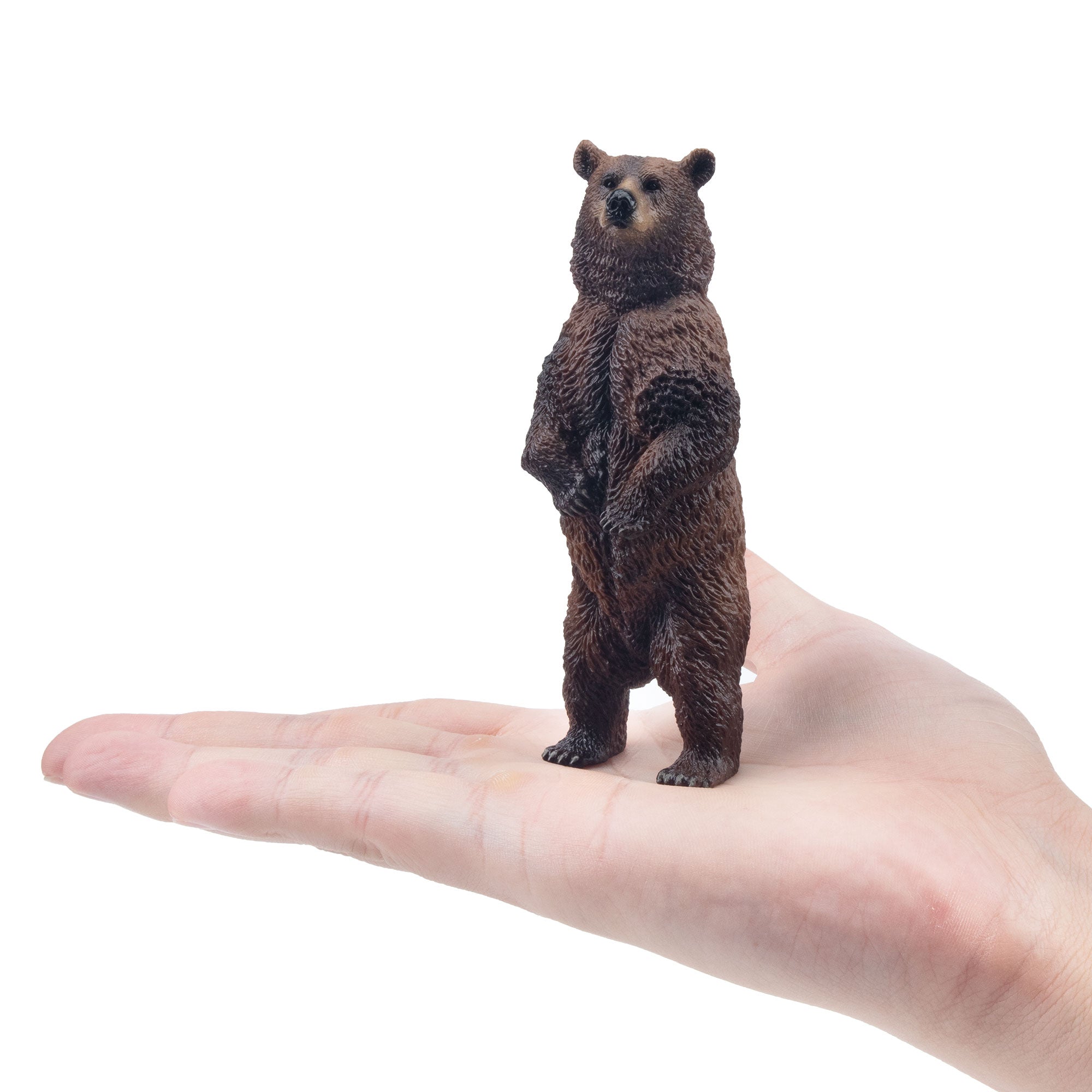 Toymany Standing Brown Bear Figurine Toy