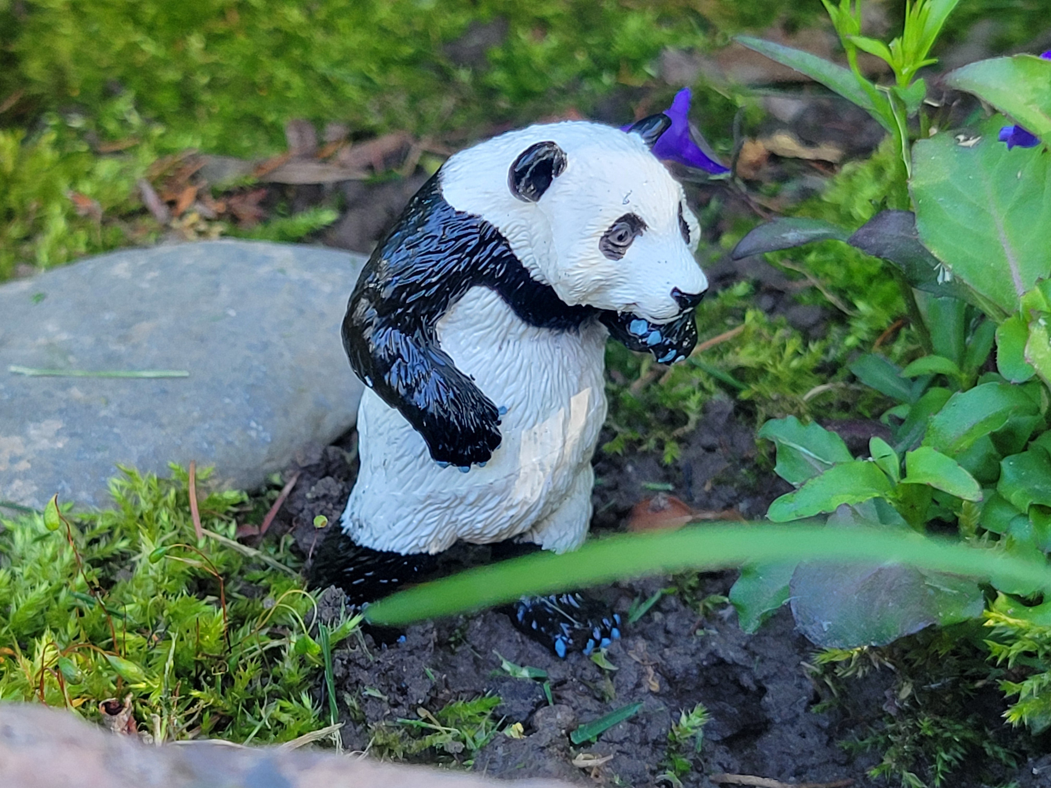 Toymany Standing Panda Cub Figurine Toy-outdoor