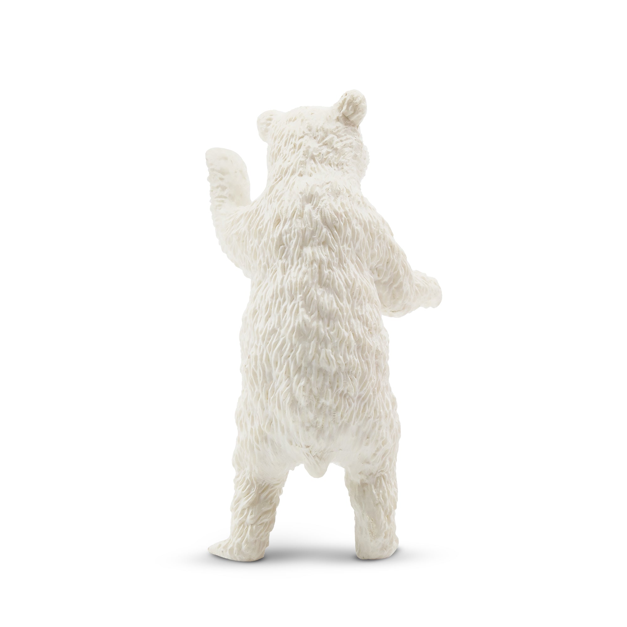 Toymany Standing Polar Bear Cub Figurine Toy-back