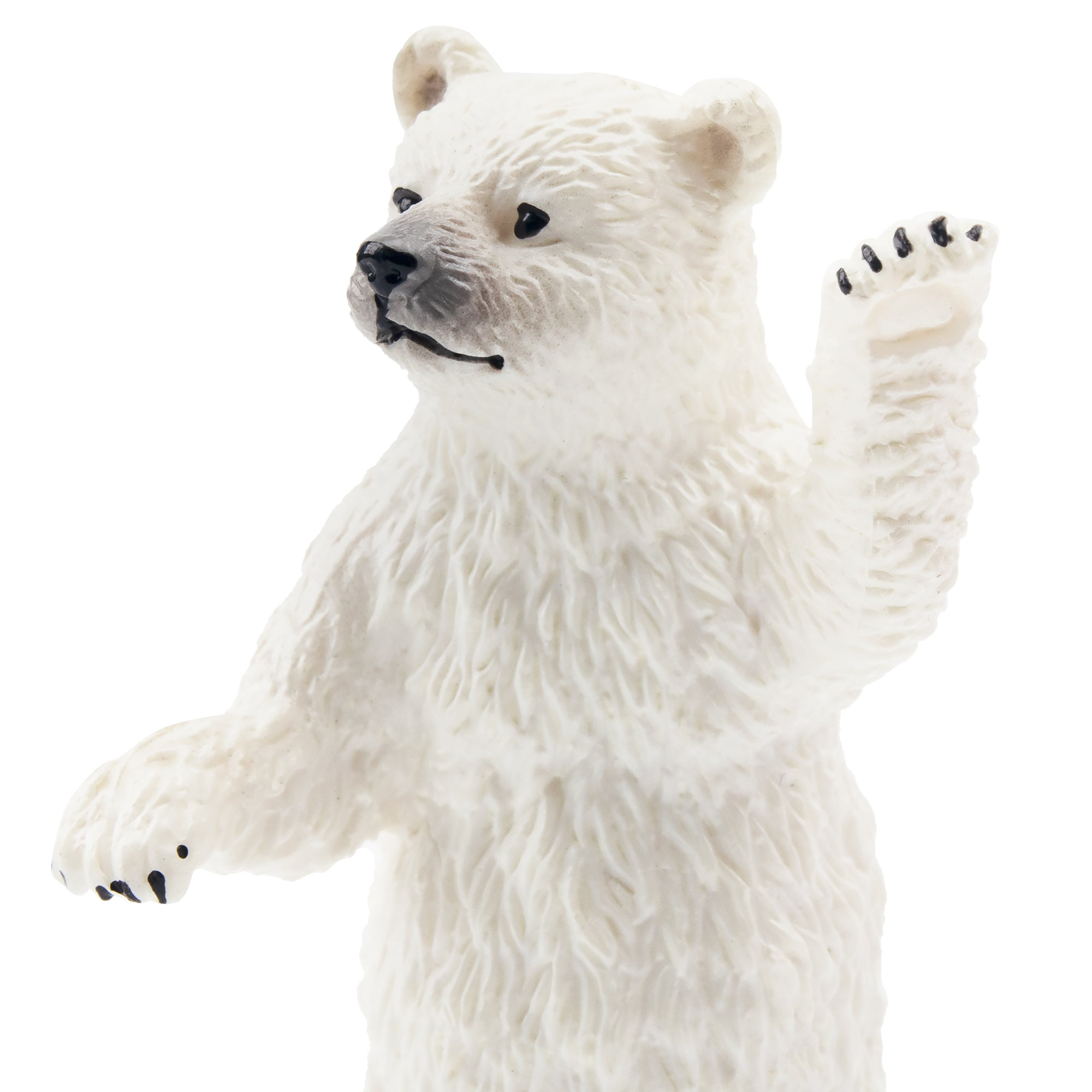 Toymany Standing Polar Bear Cub Figurine Toy-detail