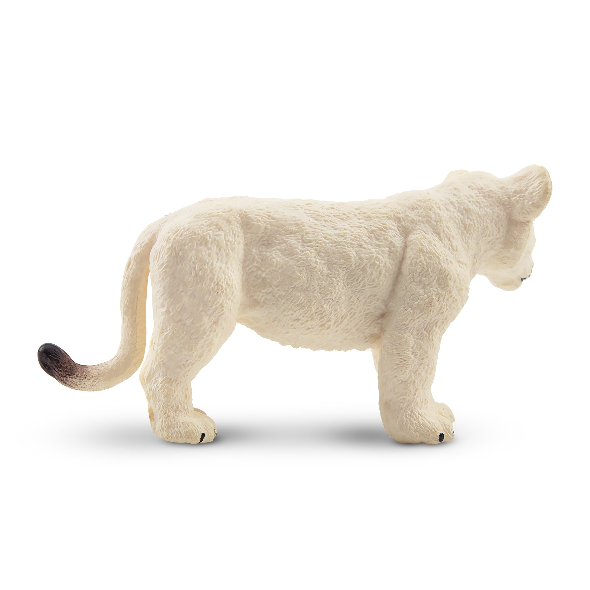 Toymany Standing White Lion Cub Figurine Toy-2