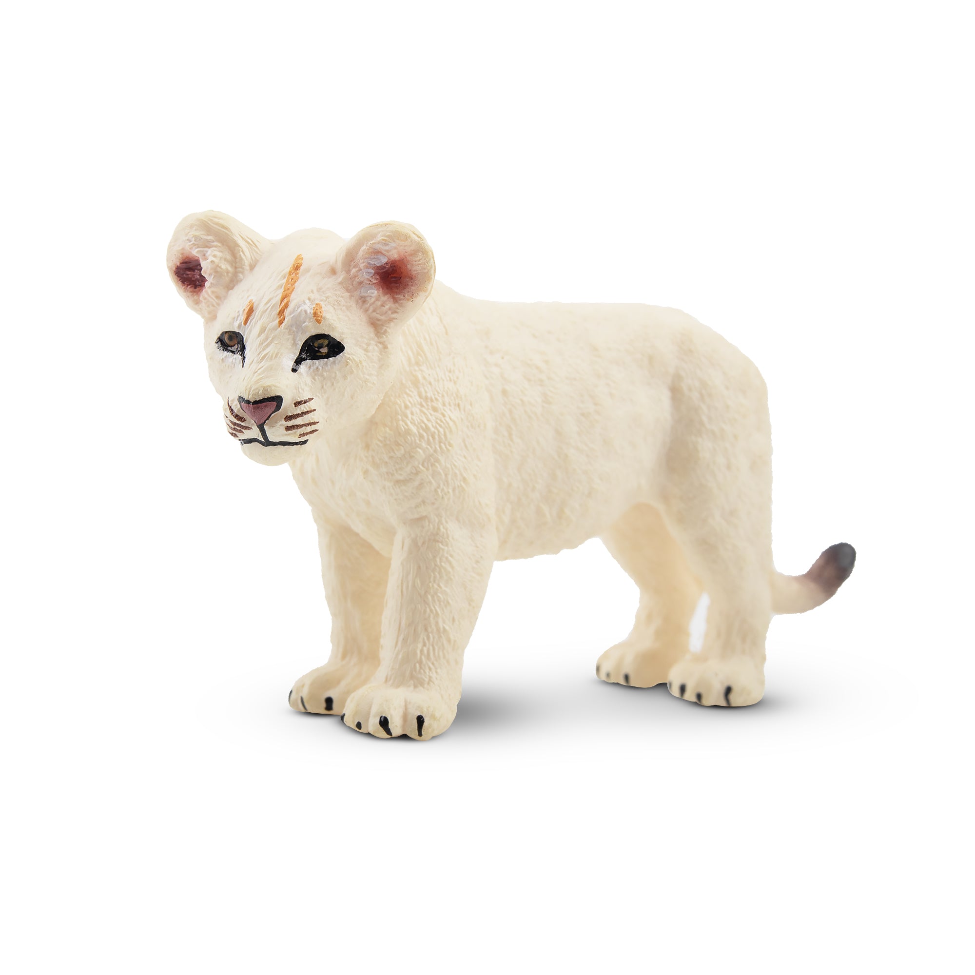 Toymany Standing White Lion Cub Figurine Toy-front
