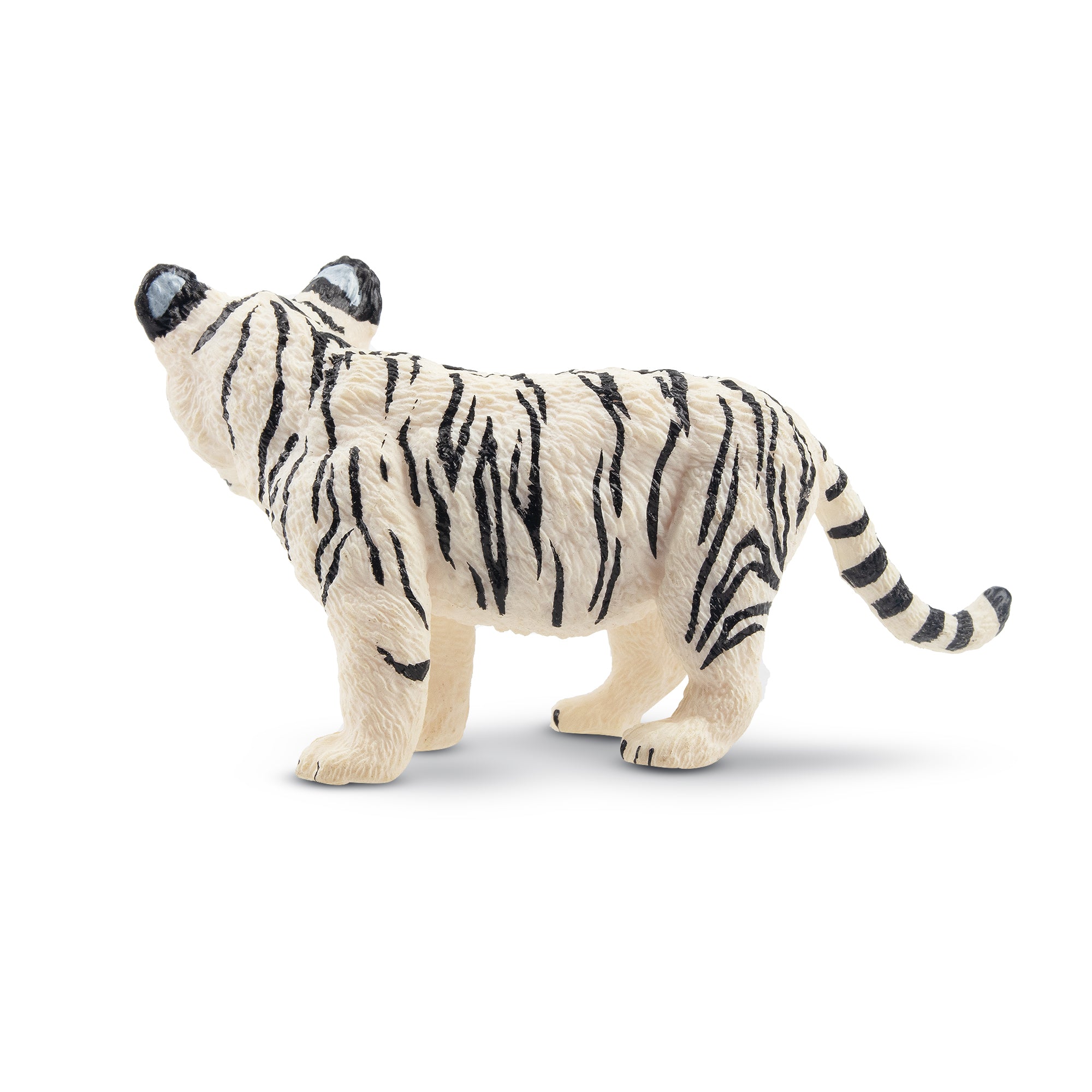 Toymany Standing White Tiger Cub Figurine Toy - 1-back