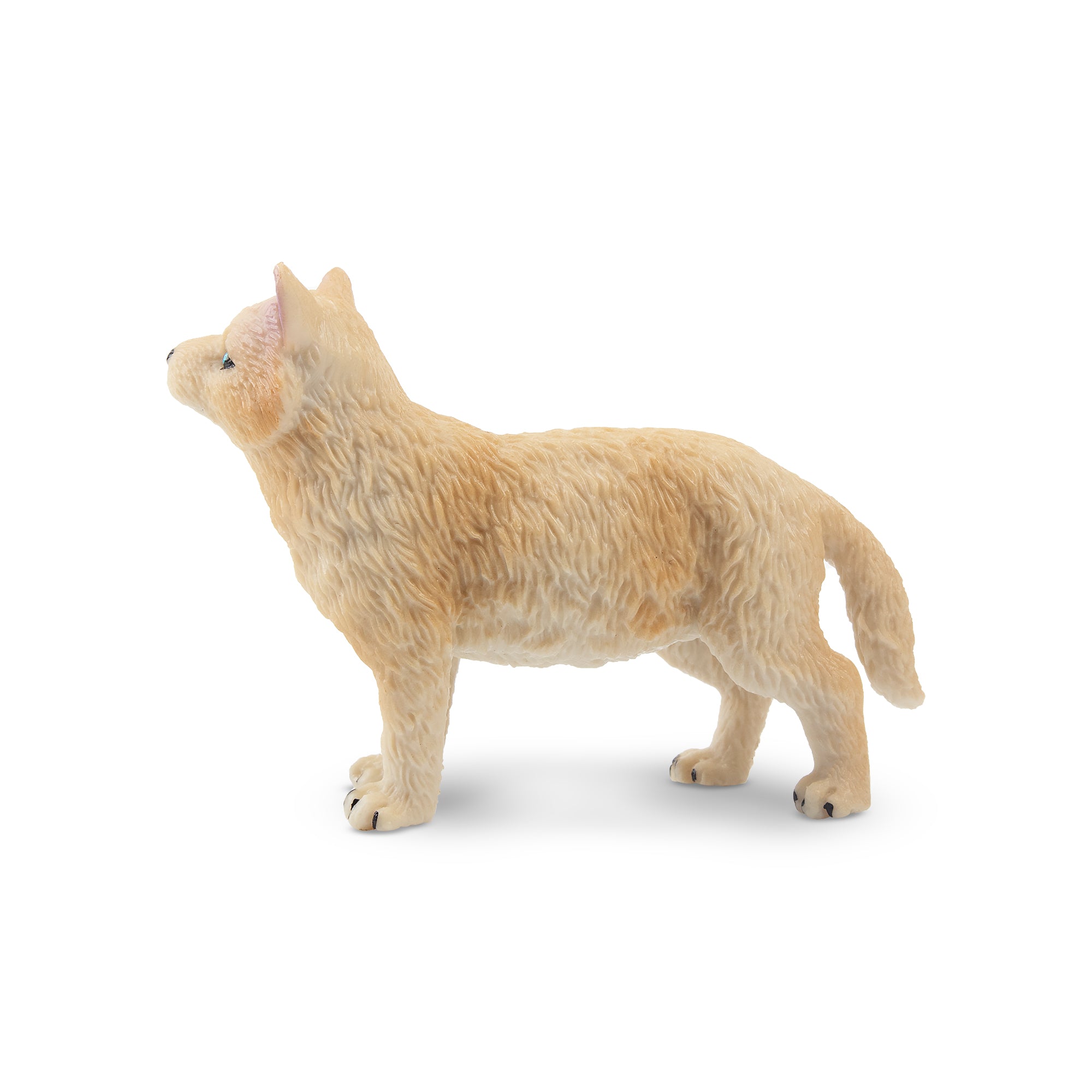 Toymany Standing White Wolf Cub Figurine Toy-2