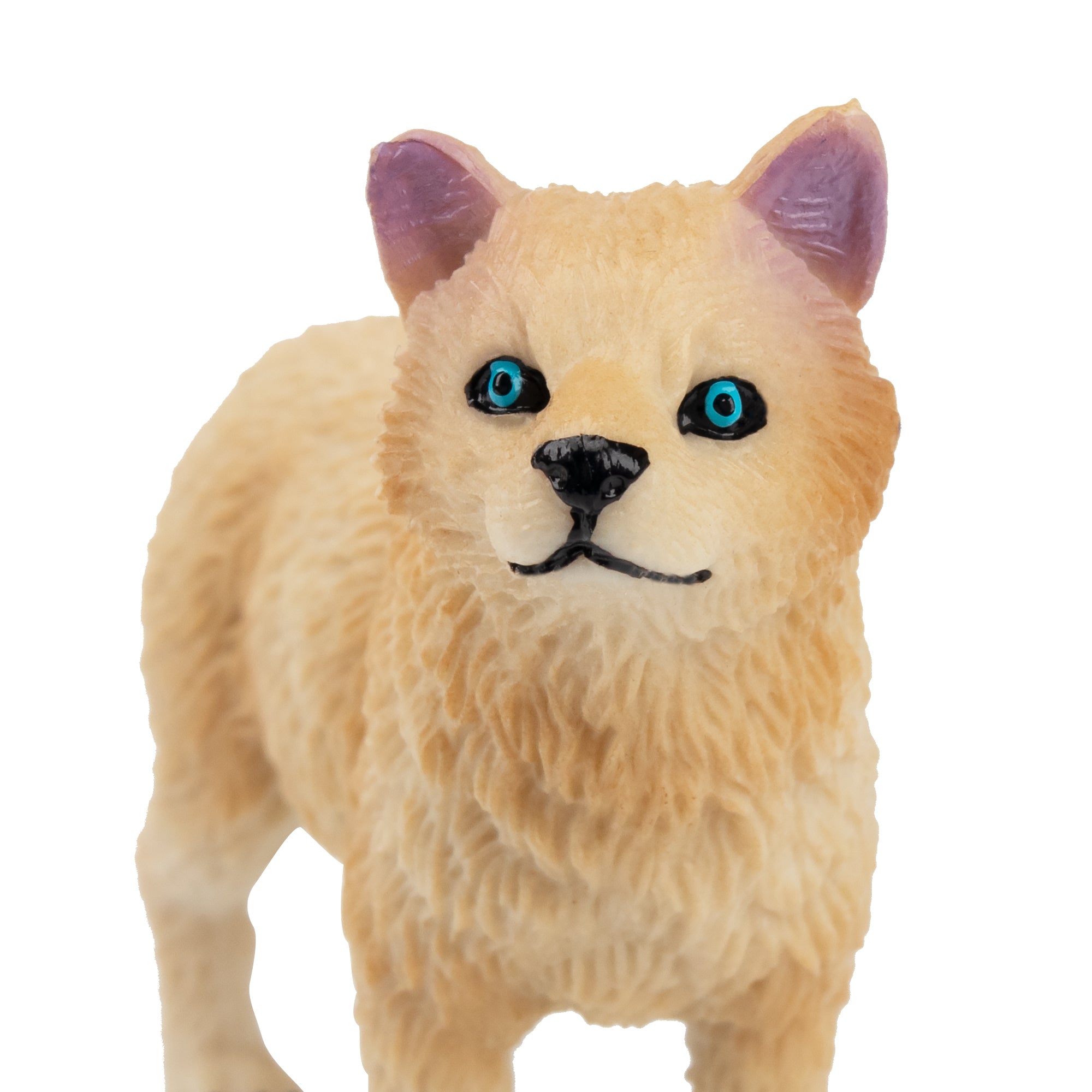 Toymany Standing White Wolf Cub Figurine Toy-detail