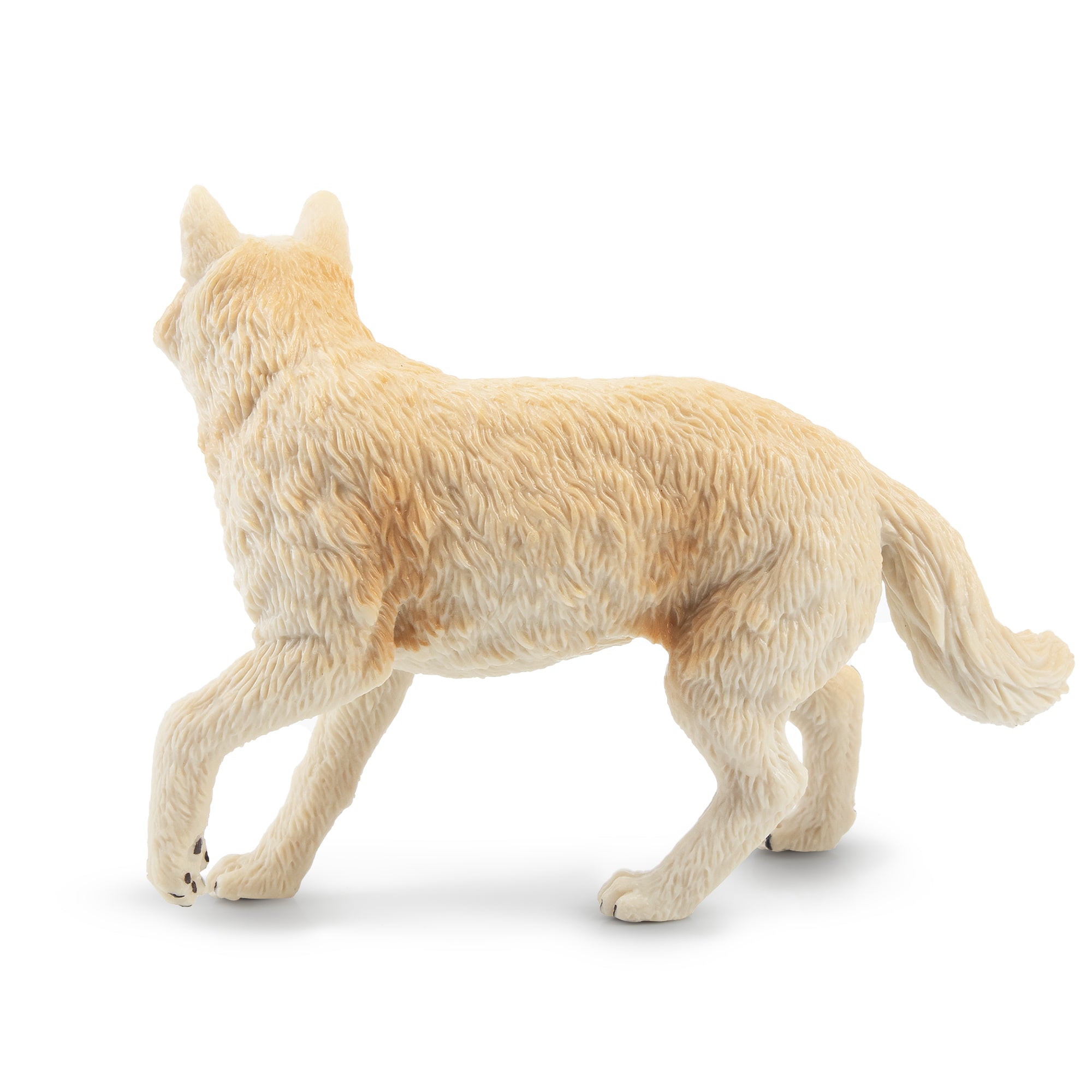 Toymany Standing White Wolf Figurine Toy-2