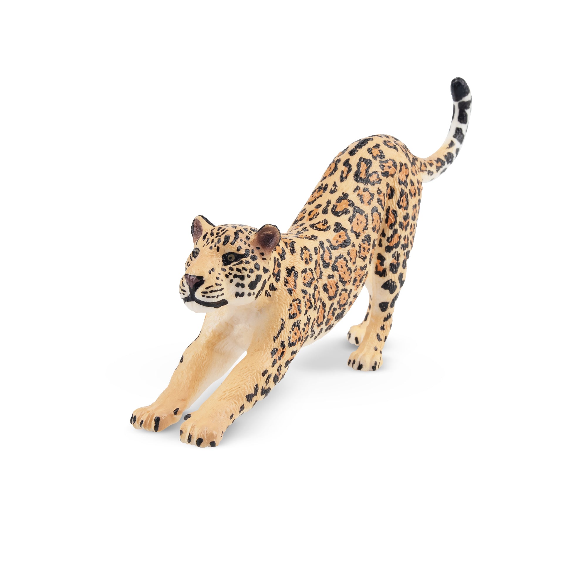 Toymany Stretching Male Jaguar Figurine Toy-front