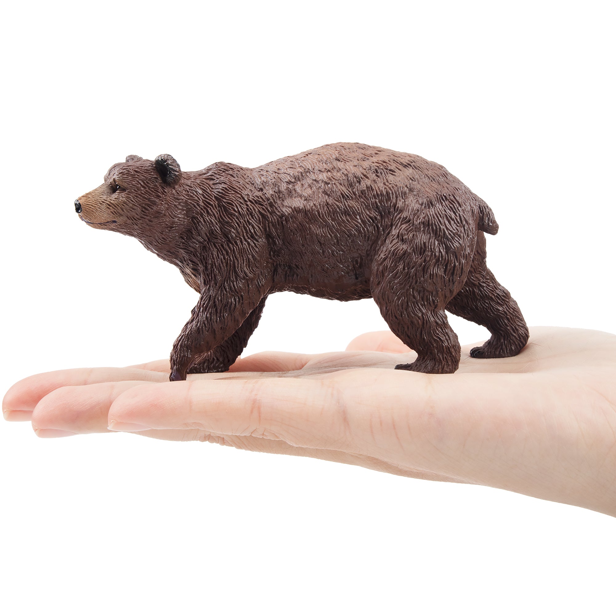 Toymany Walking Brown Bear Figurine Toy-on hand