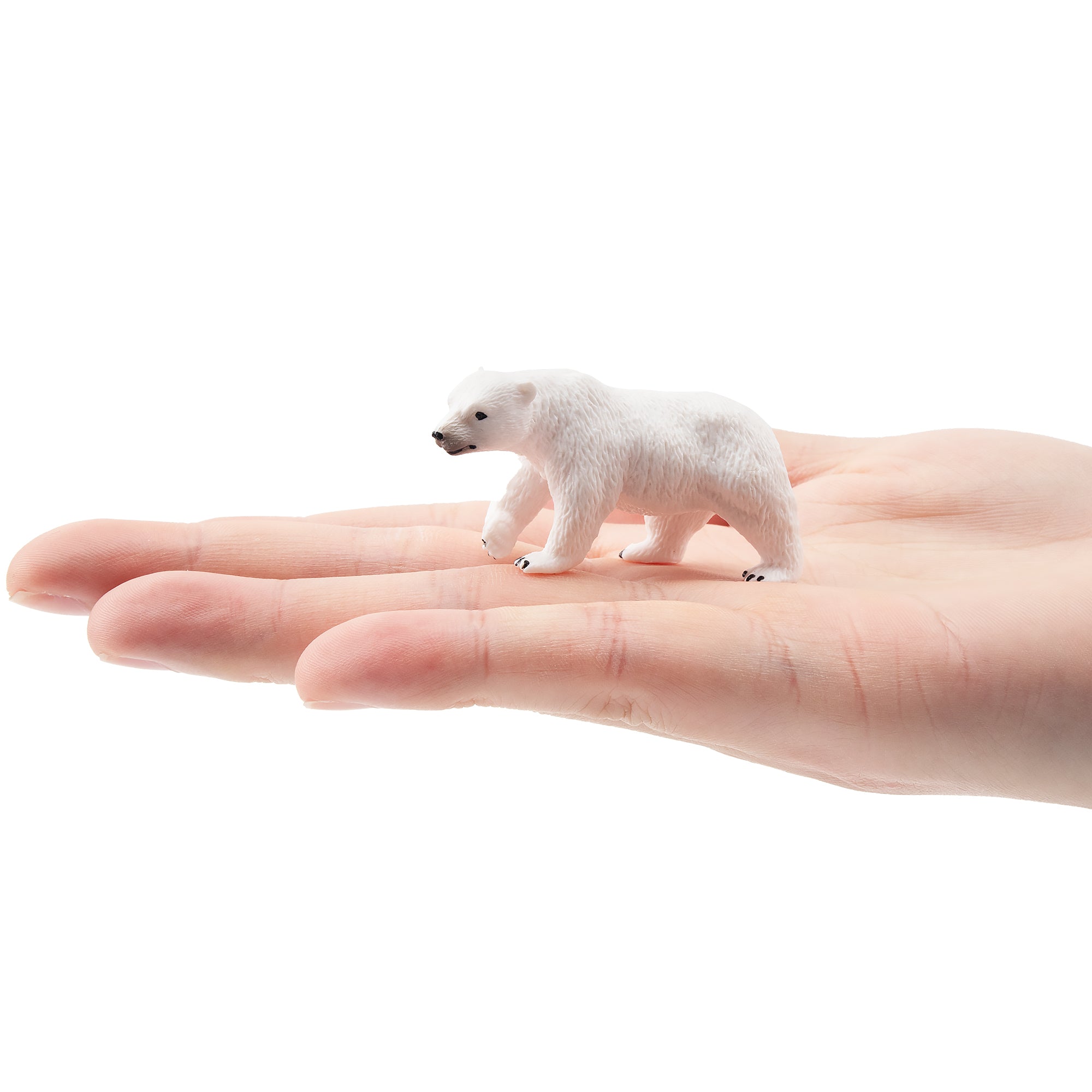 Toymany Walking Polar Bear Figurine Toy-on hand
