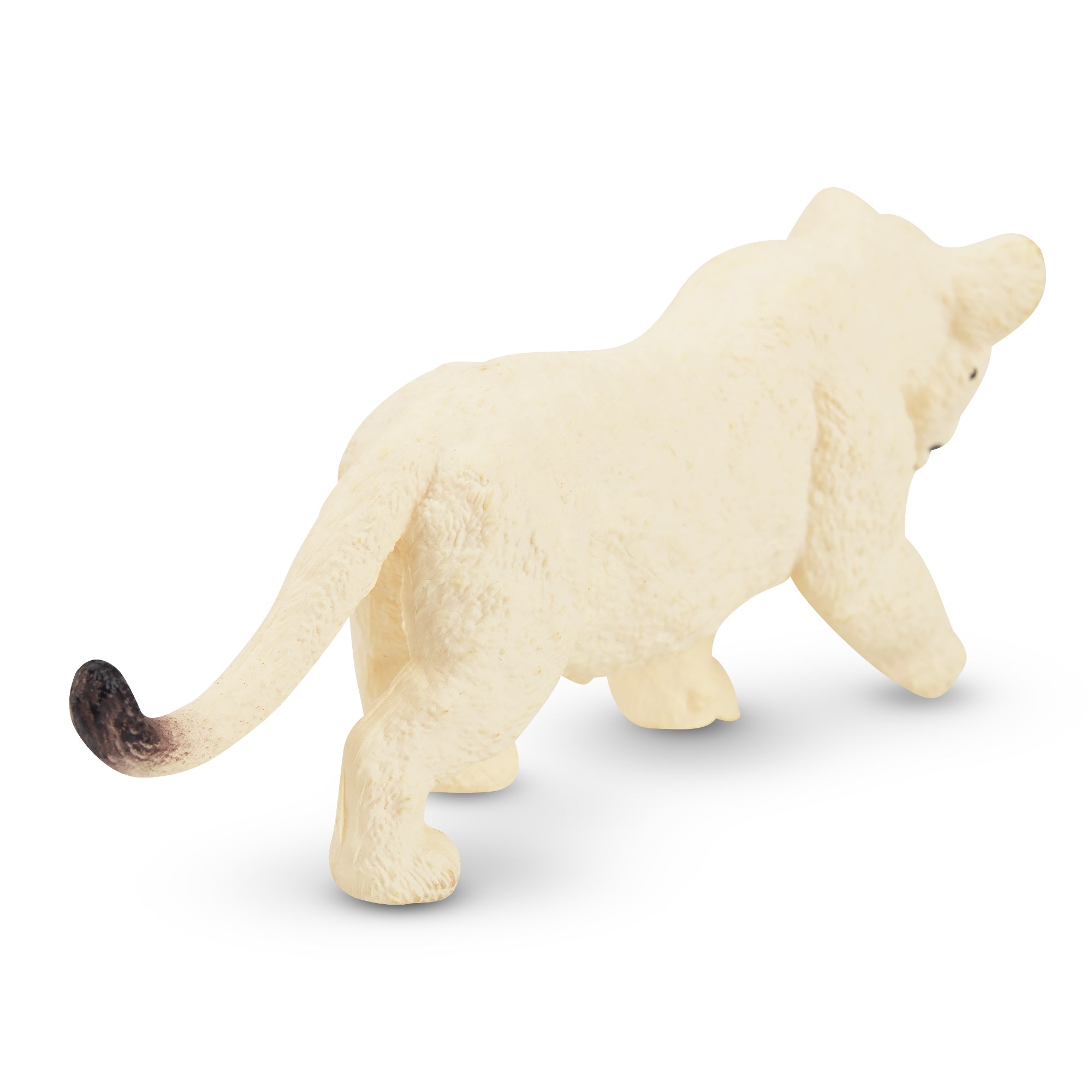 Toymany Walking White Lion Cub Figurine Toy-back