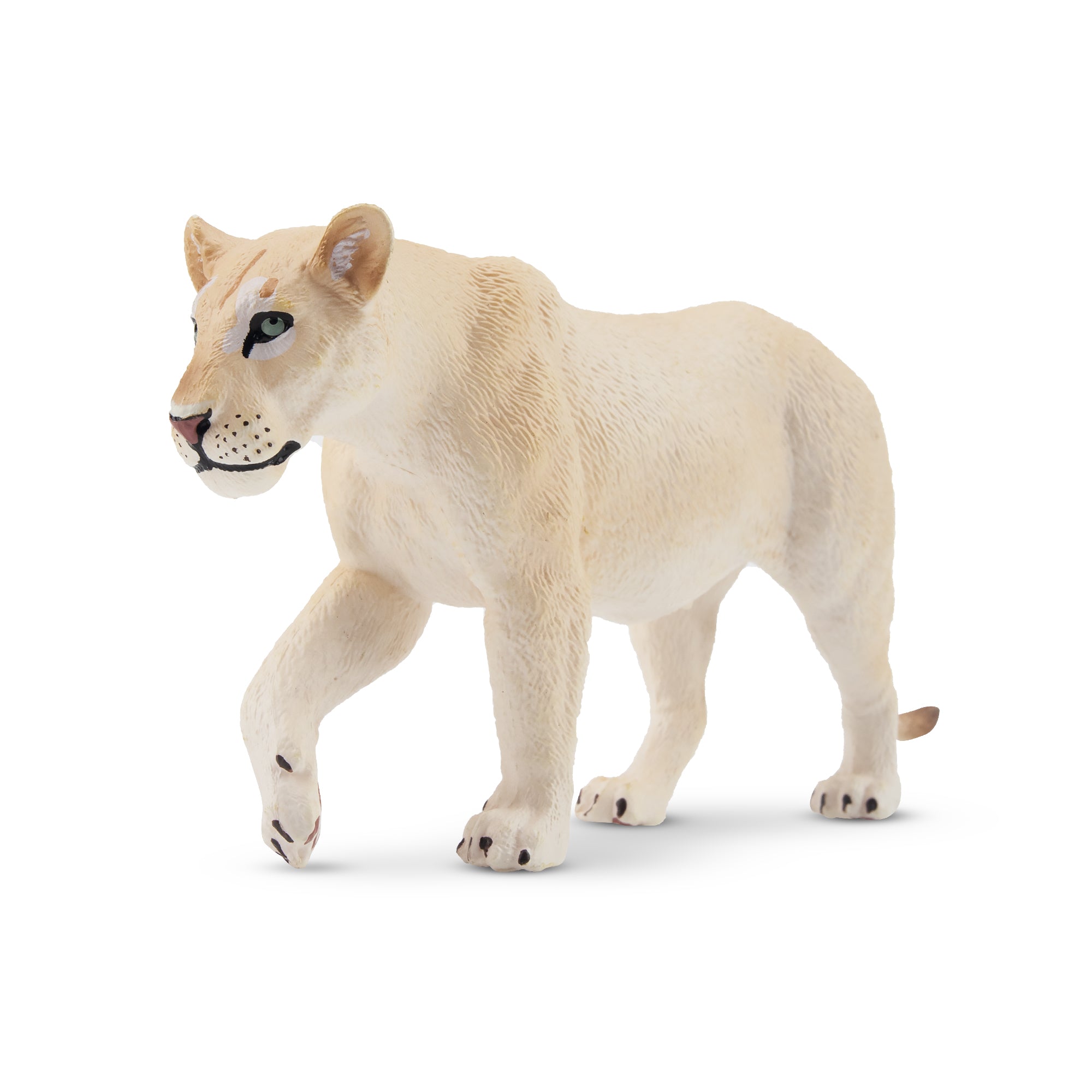 Toymany Walking White Lioness Figurine Toy