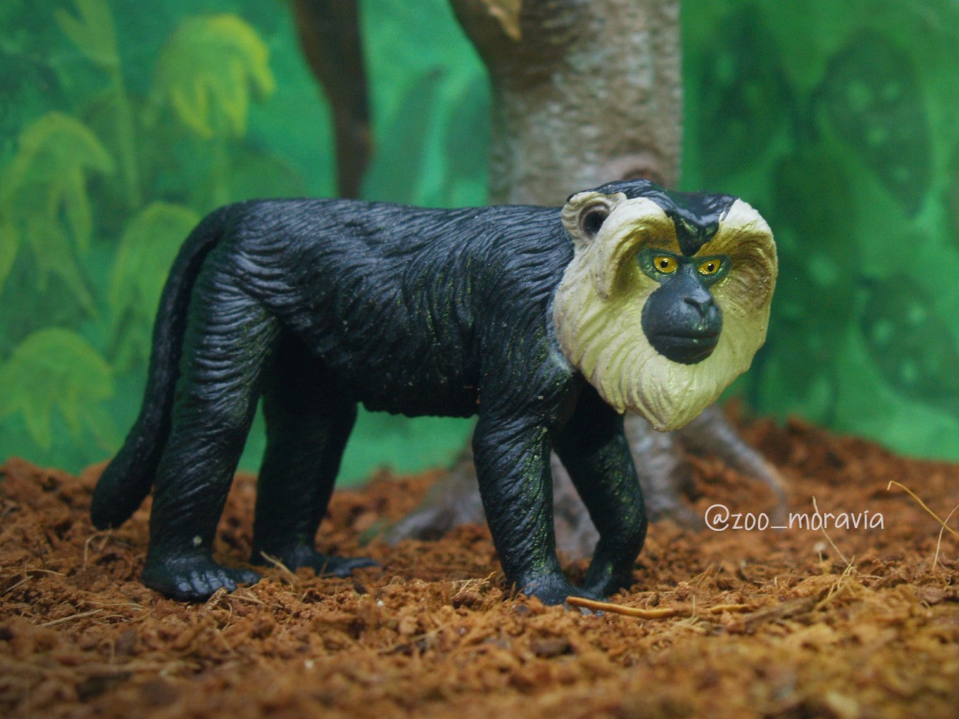 Jouet figurine de macaque à queue de lion Toymany