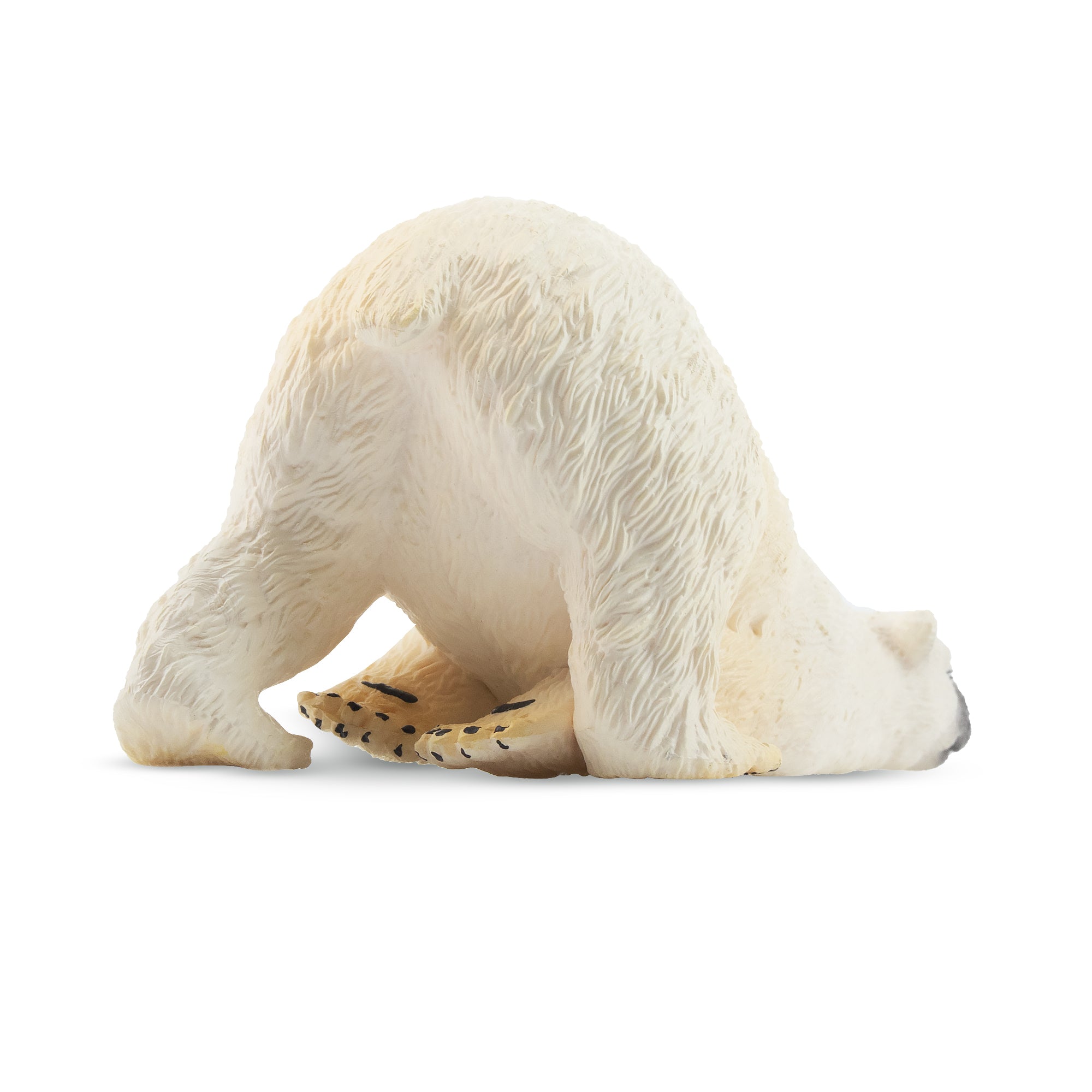 Toymany Lying Adult Polar Bear Figurine Toy