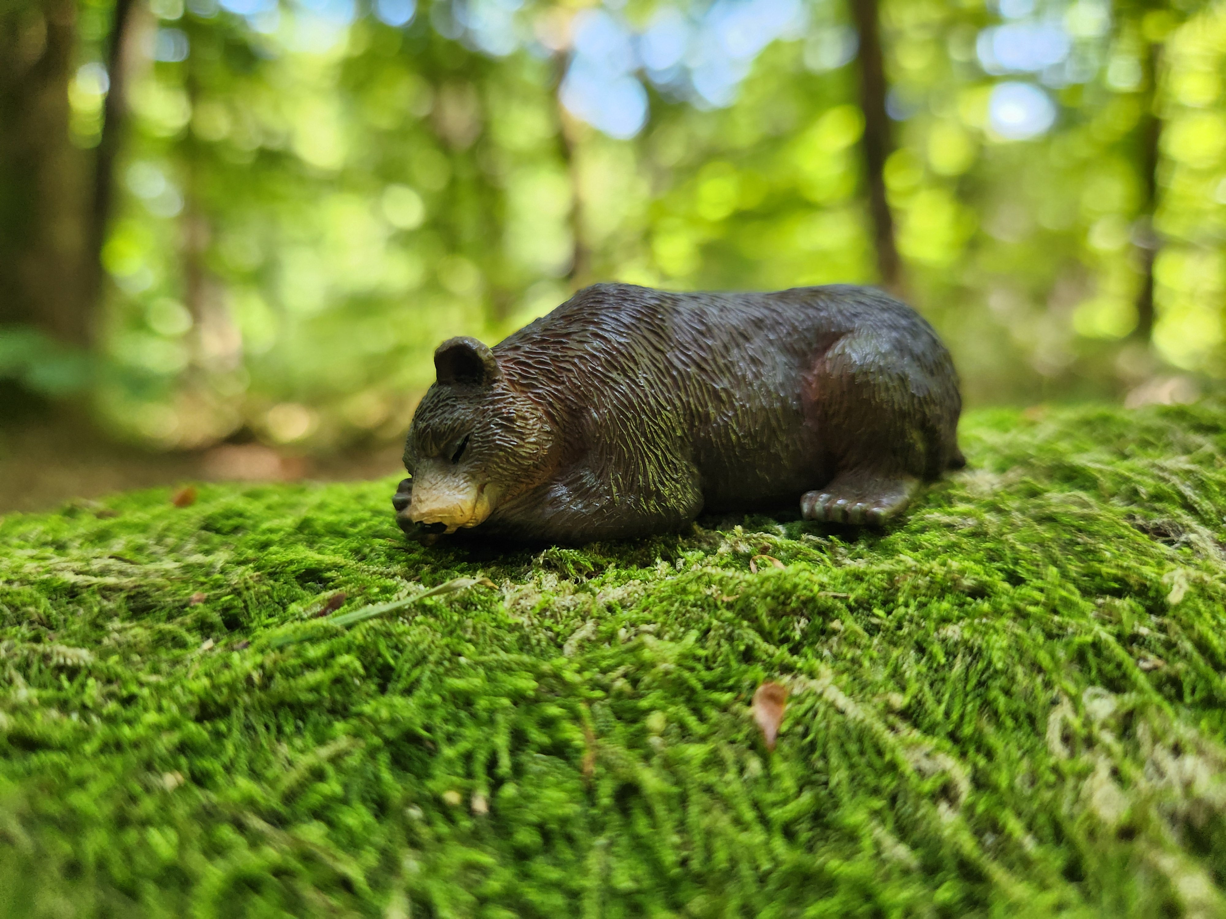 Toymany Mini Brown Bear Figurine Toy - Small Size