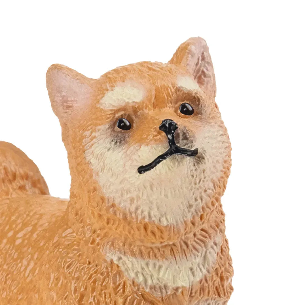 thumbnail image 2 of Shiba Inu Mini Hand Painted Figurine - Stone Cast Resin Dog Statue 2 of 6
