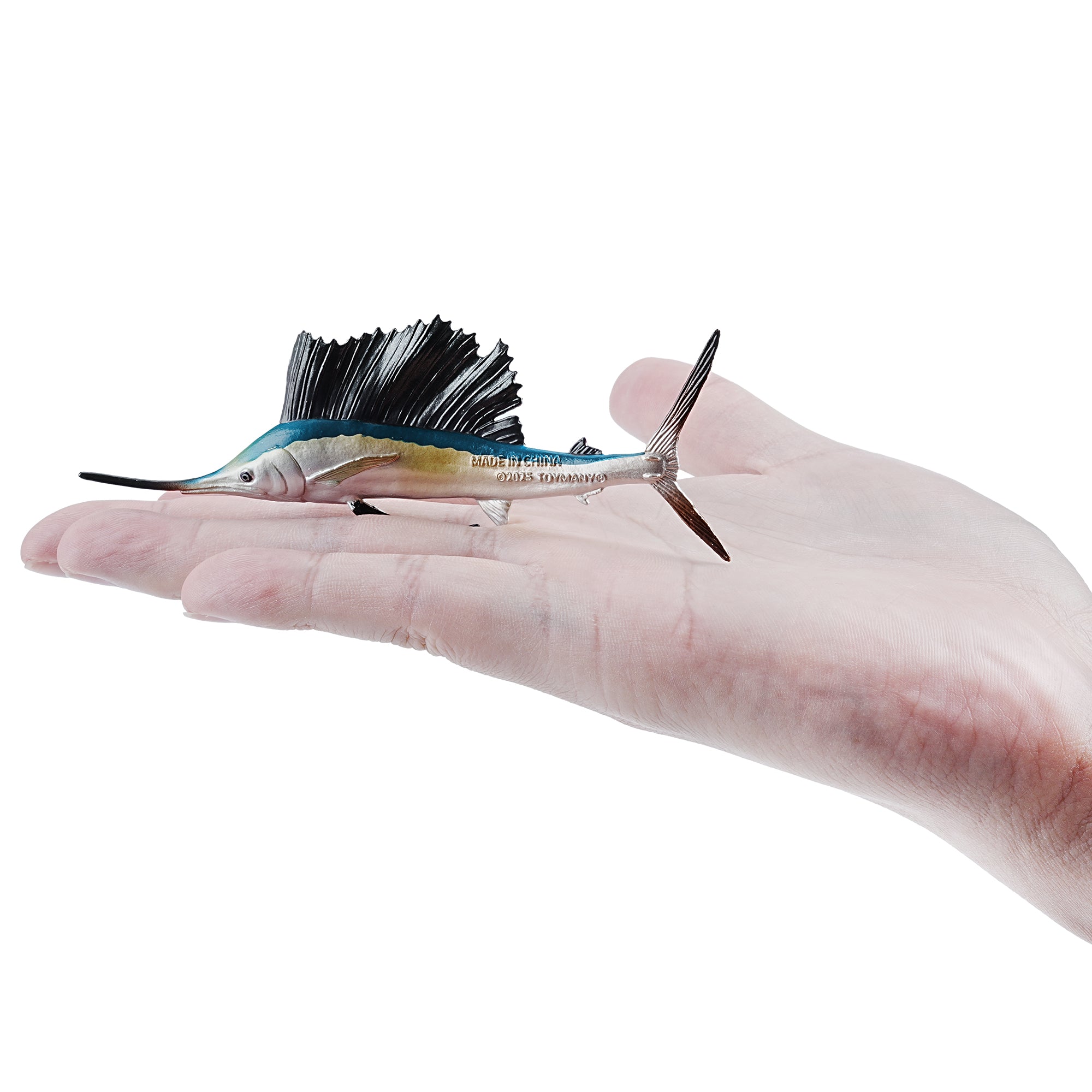 Toymany_Sailfish_Figurine_Toy_Small_Size-on_hand
